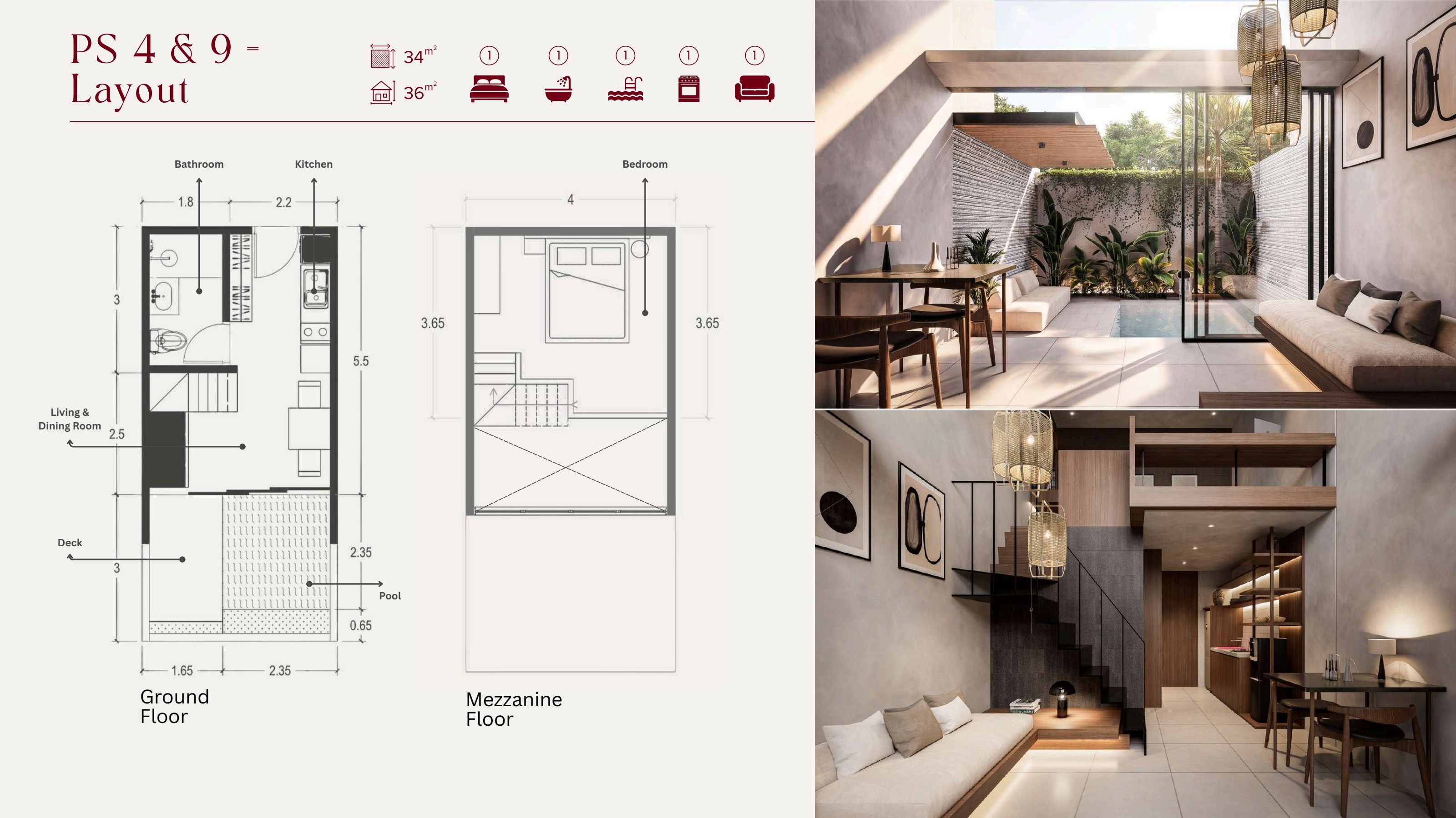 1-slaapkamer suite